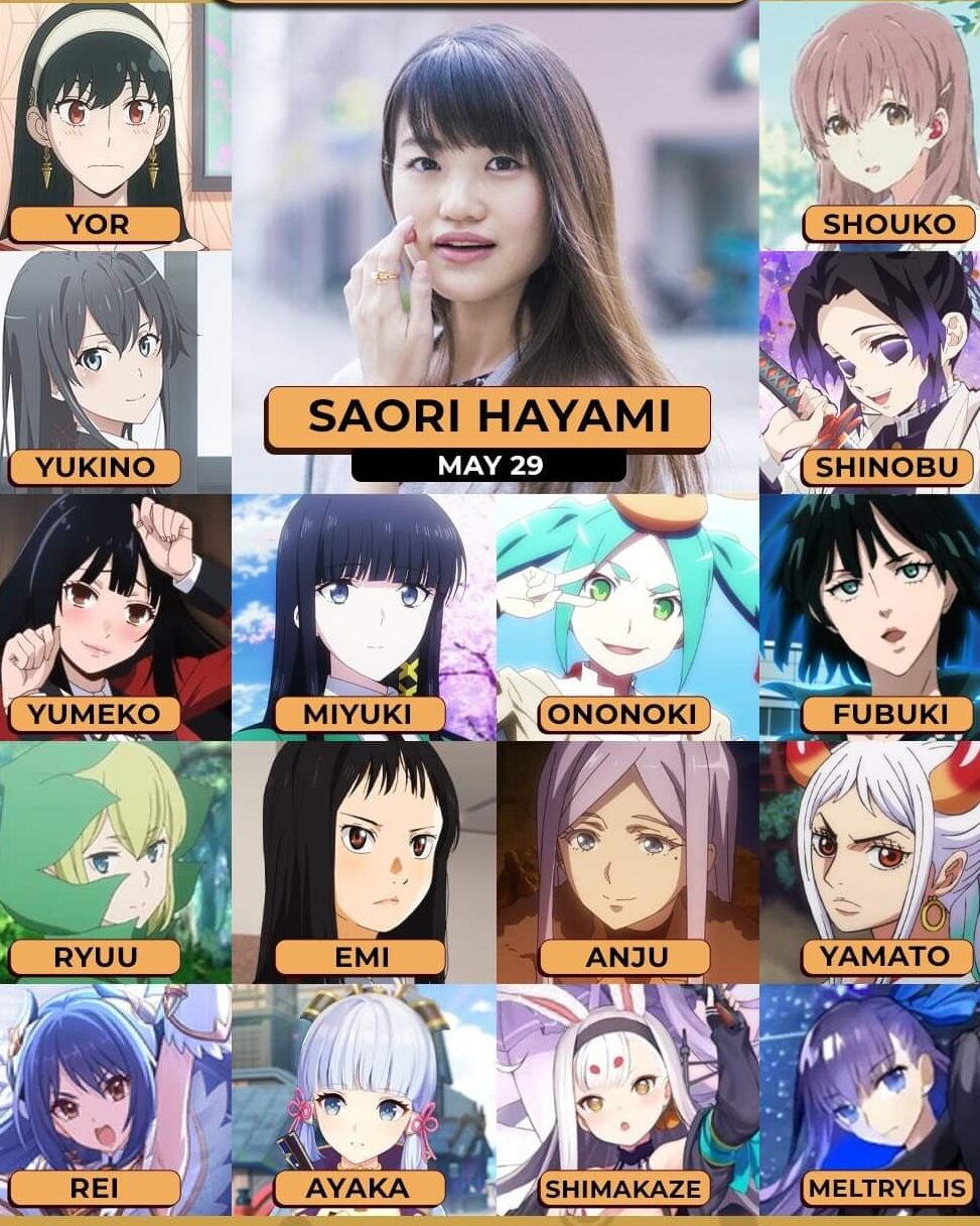 Saori Hayami é Eleita a Melhor Seiyū do Japão pela Oricon