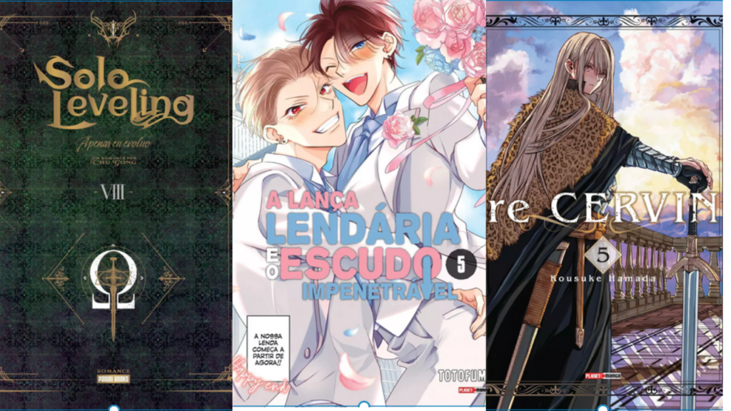 A editora Panini divulgou oficialmente as capas nacionais dos mangás que chegam em abril de 2026