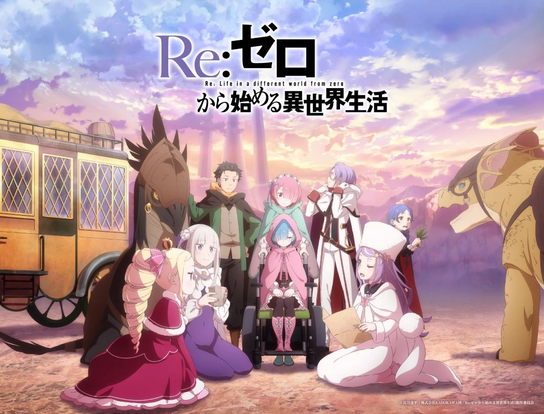 Re:ZERO Temporada 4 terá estreia em Abril 2026